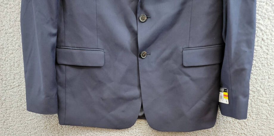 Lauren Ralph Lauren Husky Solid Classic Sport Coat Big Boys 20H Navy Notch Lapel