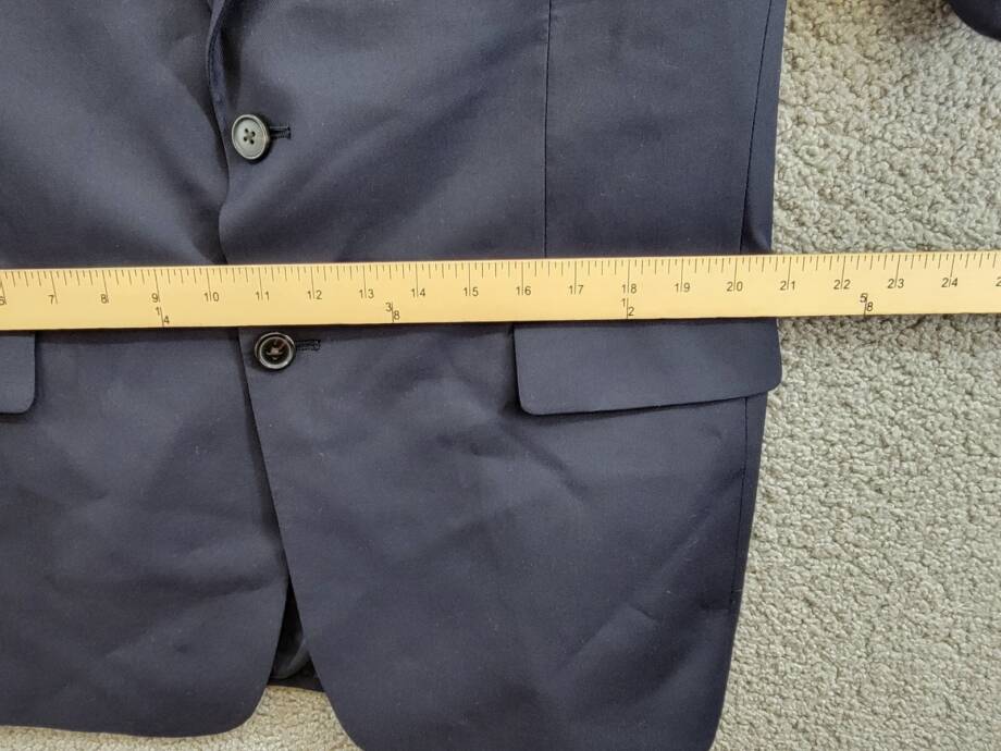 Lauren Ralph Lauren Husky Solid Classic Sport Coat Big Boys 20H Navy Notch Lapel