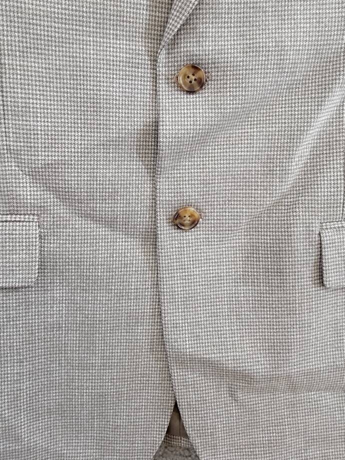 B by Brooks Brothers Classic Stretch Jacket Big Boys 20R Brown/Cream Notch Lapel