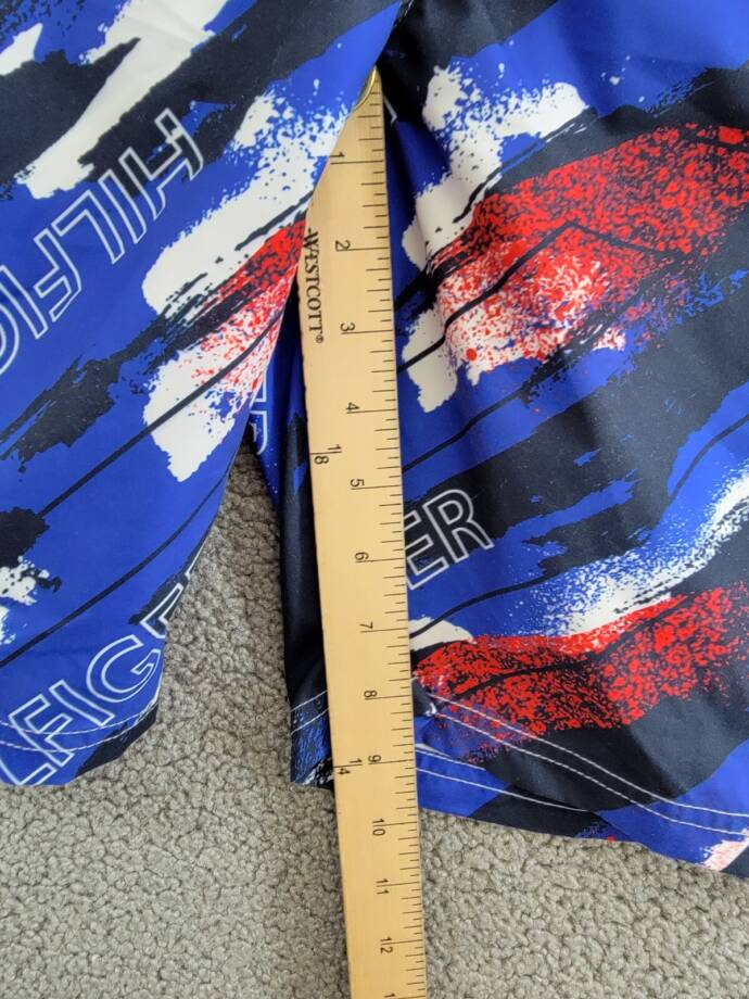 Tommy Hilfiger Wave All Over Print Swim Trunks Big Boys XL 18/20 Surf the Web