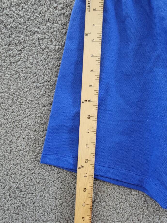 Versace Saturn Logo Print Sweats Shorts Boys' 5 Bright Blue Elastic Waist PullOn