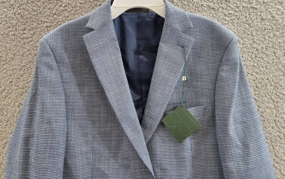 B By Brooks Brothers Classic Stretch Suit Jacket Big Boys 20R Navy/Light Blue