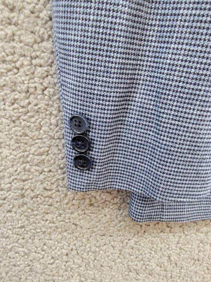 B By Brooks Brothers Classic Stretch Suit Jacket Big Boys 20R Navy/Light Blue