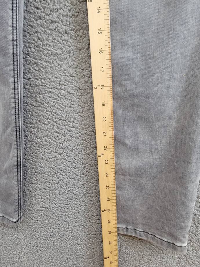 BOSS Regular Fit Jeans Big Boys' 14Y Denim Gray Faded Button Zipped Closure