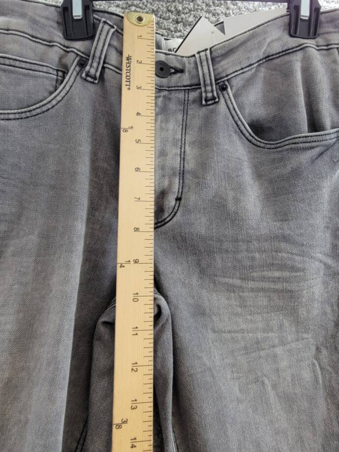 BOSS Regular Fit Jeans Big Boys' 14Y Denim Gray Faded Button Zipped Closure