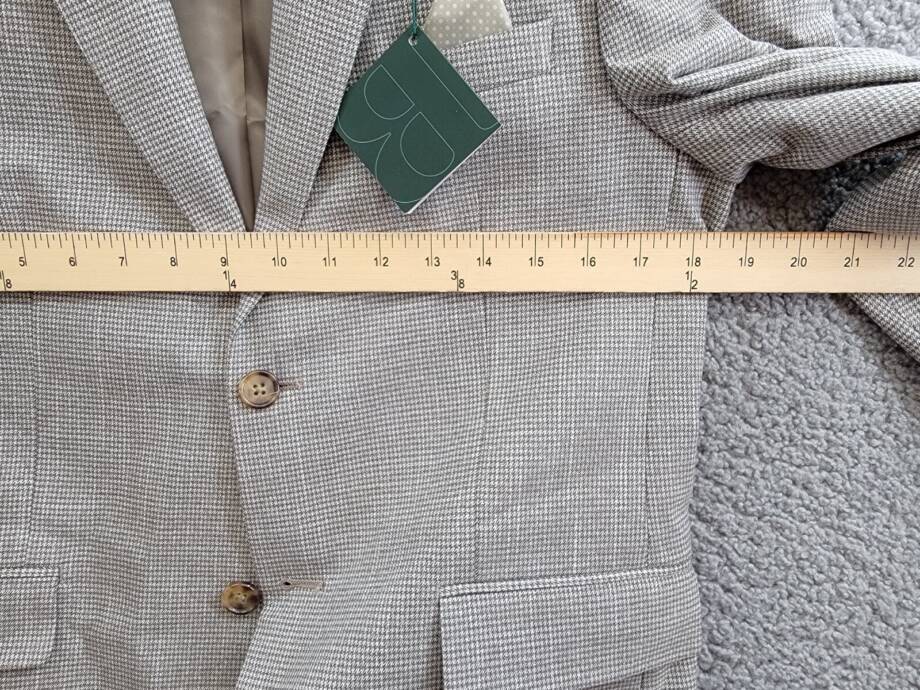 B By Brooks Brothers Classic Stretch Suit Jacket Big Boys 18R Brown/Cream L/S