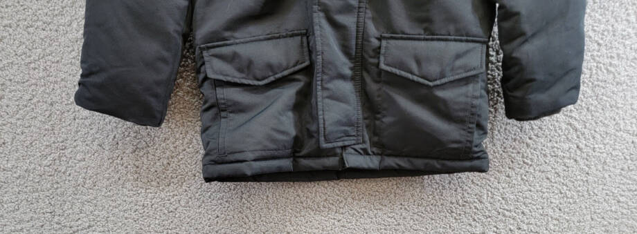 Polo Ralph Lauren Artificial-fur-Trim Down Parka Jacket Boys 6 Black Zip Snap