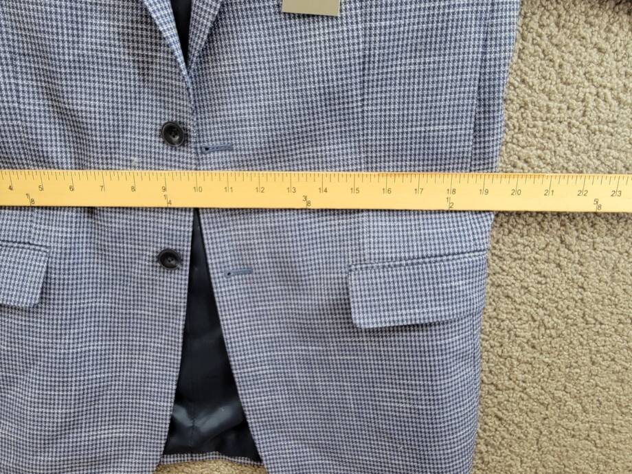 Michael Kors Classic Fit Stretch Suit Jacket Big Boys 20R Blue Button Front L/S