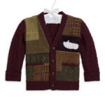 Ralph Lauren Wool Blend Patchwork V-Neck Cardigan Baby Boys' 18-24Mos Multi L/S