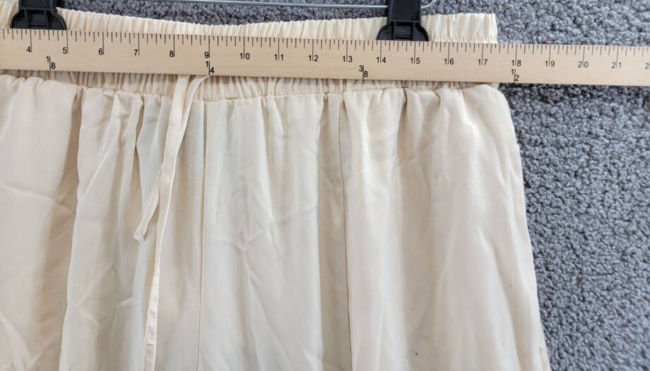 Nina Parker Plus Size Sequin-Stripe Wide-Leg Pants Women's 1X Wheat Pull On