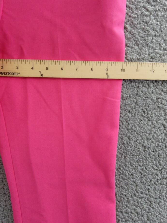 French Connection Whisper Flared Office Dress Pants Women's 0 Raspberry Sorbet