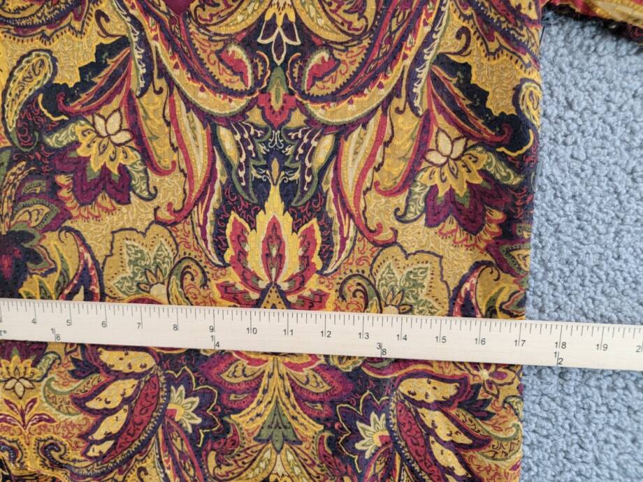 VINCE CAMUTO Ruffled Sleeve V-Neck Blouse Women's XXS Multi Printed Pullover
