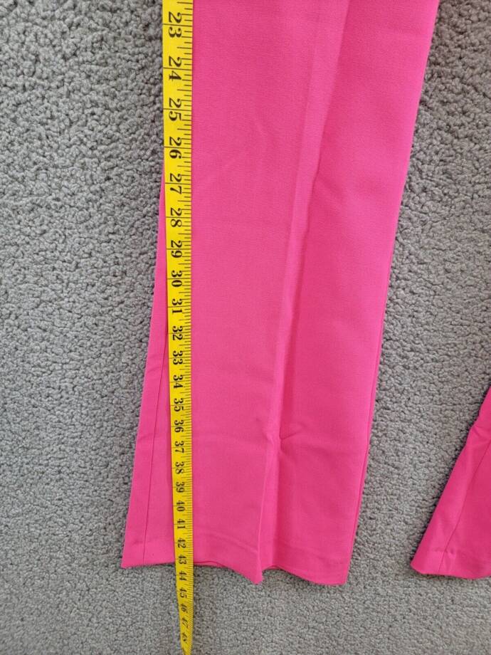 French Connection Whisper Flared Office Dress Pants Women's 0 Raspberry Sorbet