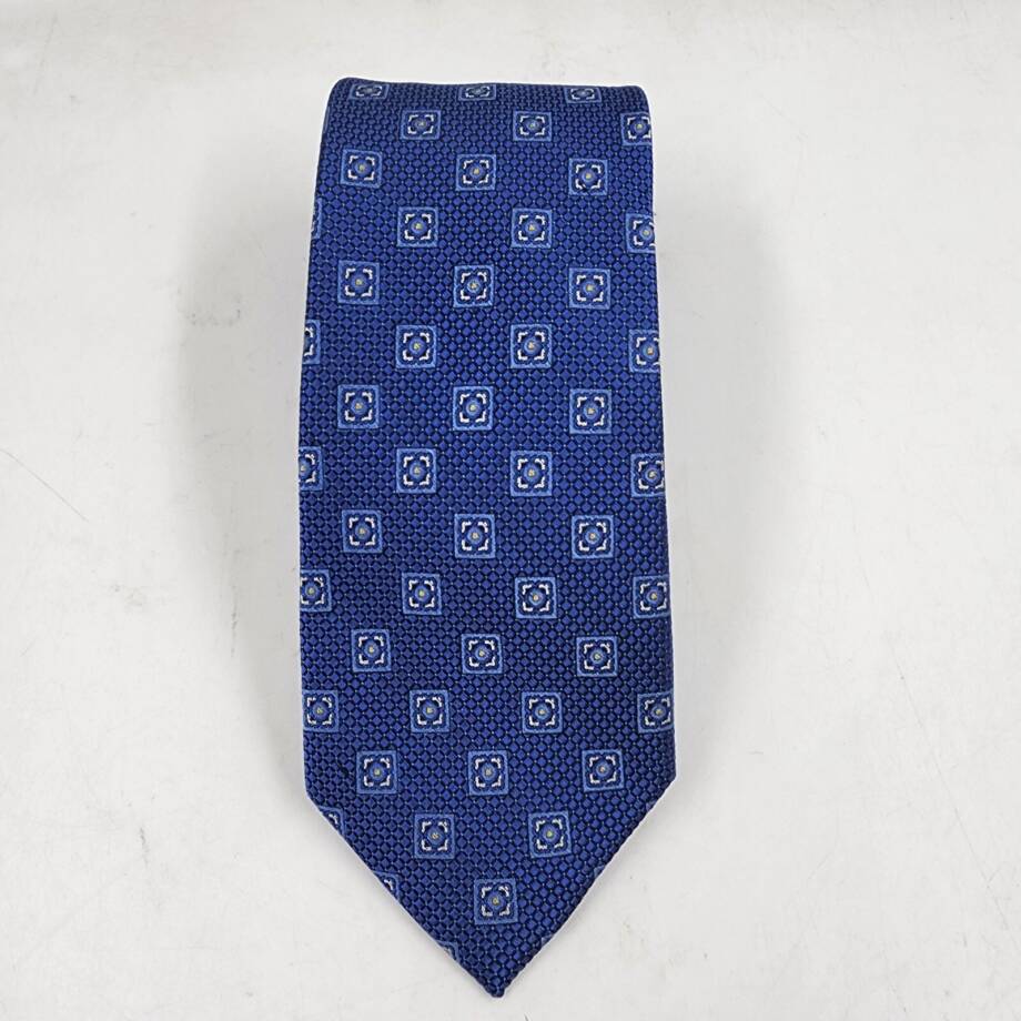 The Men's Store at Bloomingdale's Square Medallion Tie Men's One Size Light Blue