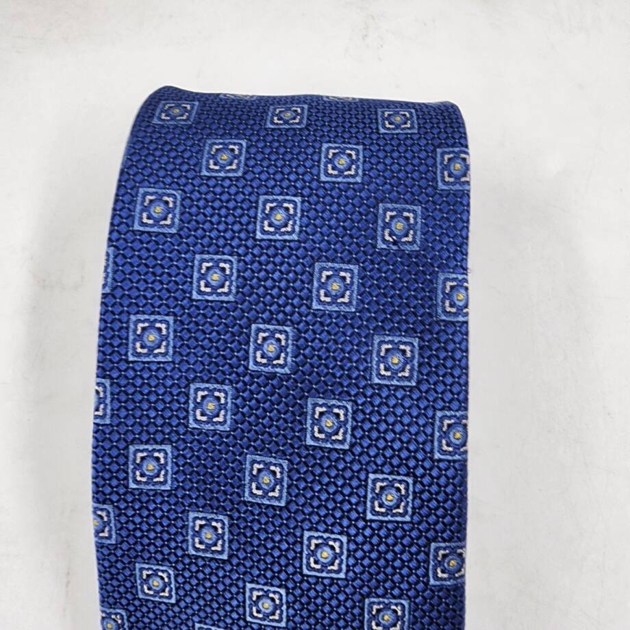 The Men's Store at Bloomingdale's Square Medallion Tie Men's One Size Light Blue
