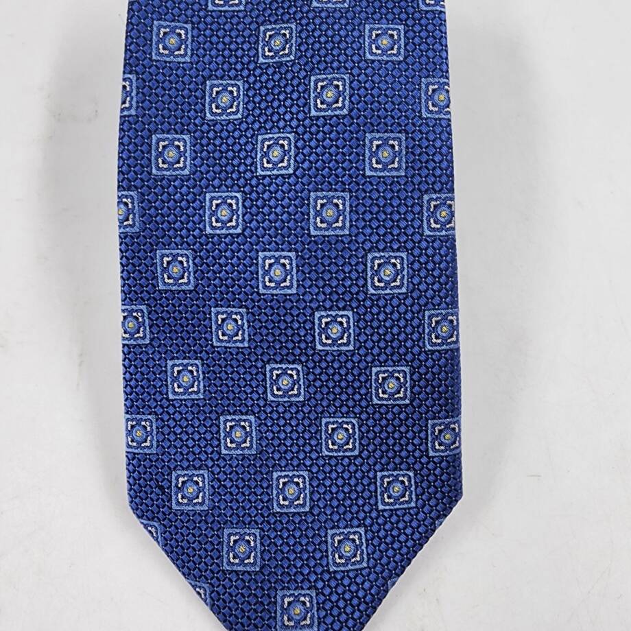 The Men's Store at Bloomingdale's Square Medallion Tie Men's One Size Light Blue
