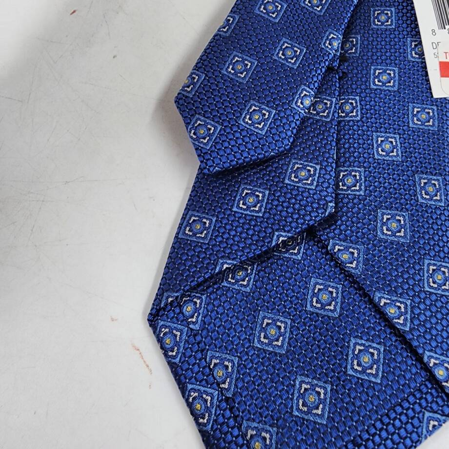 The Men's Store at Bloomingdale's Square Medallion Tie Men's One Size Light Blue