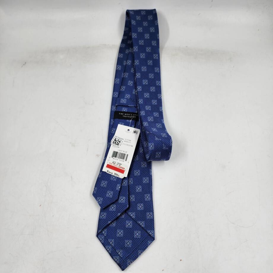 The Men's Store at Bloomingdale's Square Medallion Tie Men's One Size Light Blue