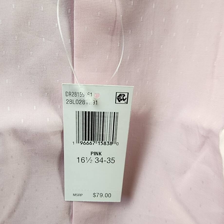 The Men's Store at Bloomingdale's Regular Fit Dress Shirt Men's 34/35 16.5 Pink