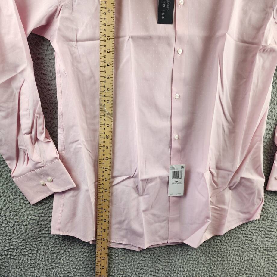 The Men's Store at Bloomingdale's Regular Fit Dress Shirt Men's 34/35 16.5 Pink