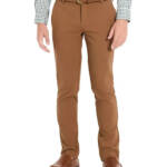 Michael Kors Classic Fit Stretch Dress Pants Boys 8R Camel Button Zip Closure