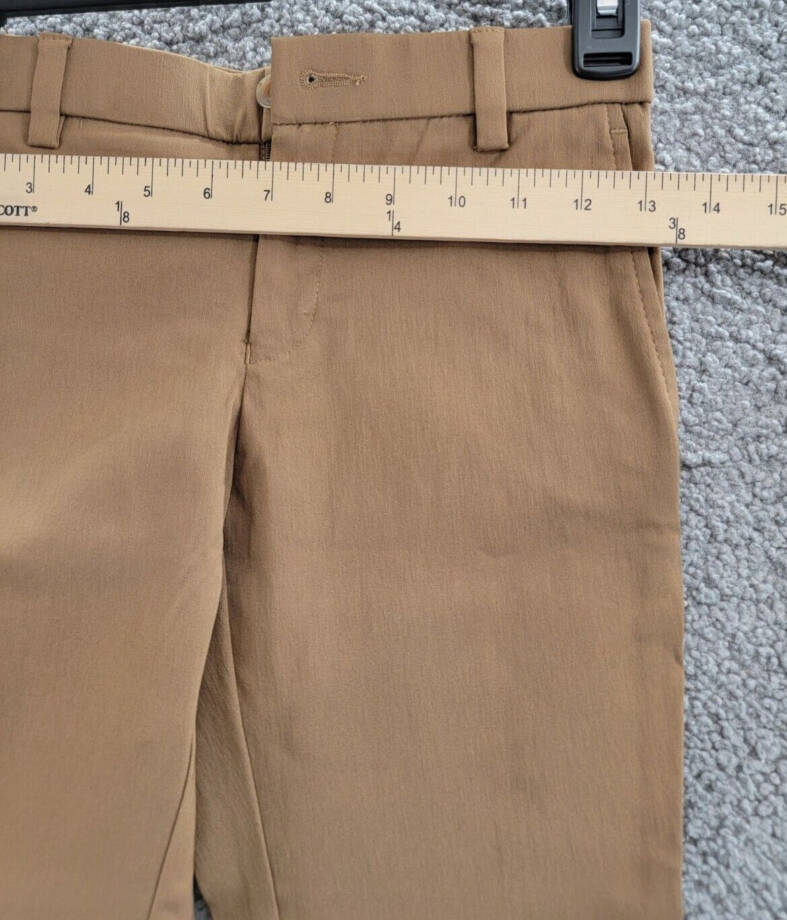 Michael Kors Classic Fit Stretch Dress Pants Boys 8R Camel Button Zip Closure