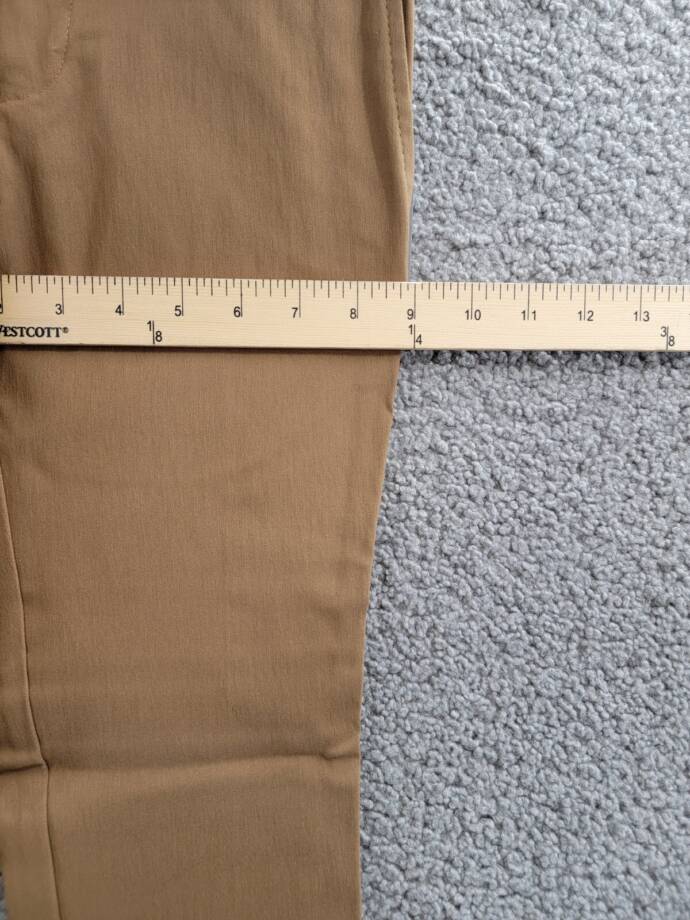 Michael Kors Classic Fit Stretch Dress Pants Boys 8R Camel Button Zip Closure