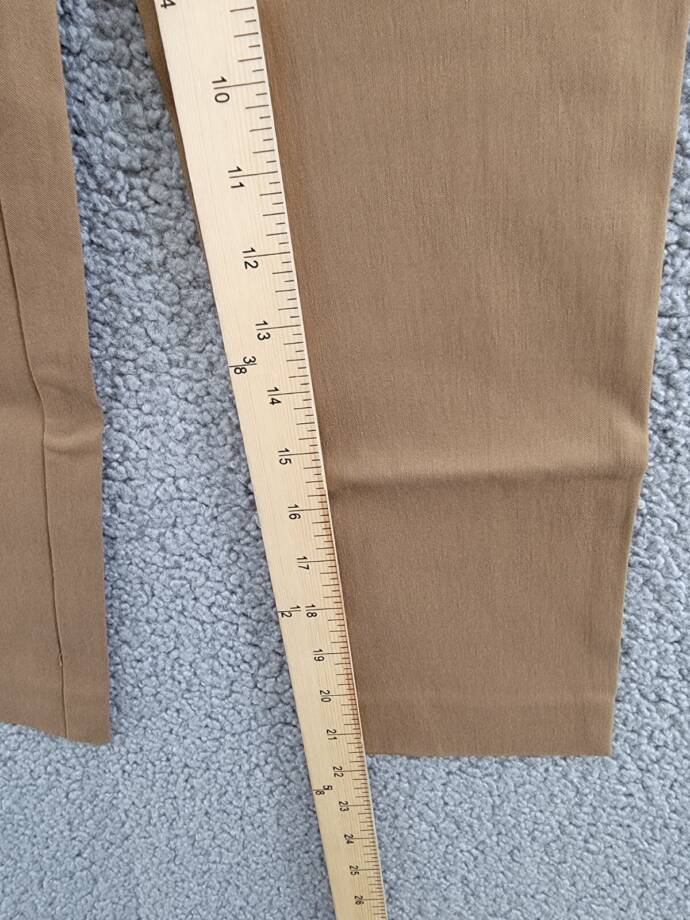 Michael Kors Classic Fit Stretch Dress Pants Boys 8R Camel Button Zip Closure