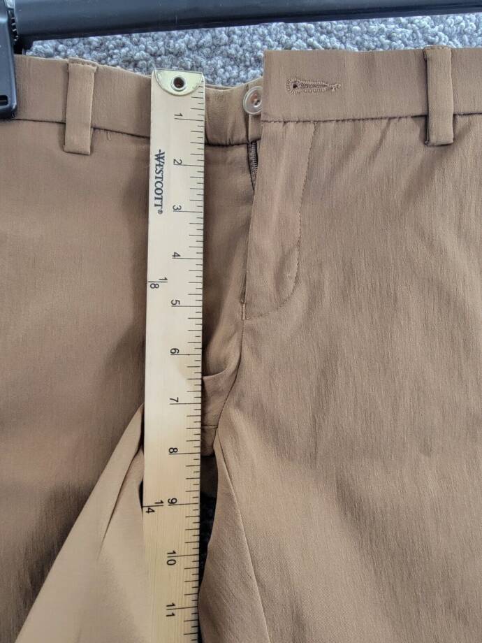 Michael Kors Classic Fit Stretch Dress Pants Boys 8R Camel Button Zip Closure