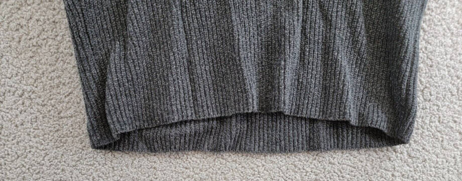 Free People Freya Sweater Women's XL Charcoal Combo Patch Pocket Short Sleeve