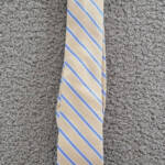 Tommy Hilfiger Striped Tie Men's One Size Brown Multi Classic Design Pointed