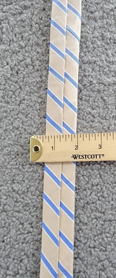 Tommy Hilfiger Striped Tie Men's One Size Brown Multi Classic Design Pointed
