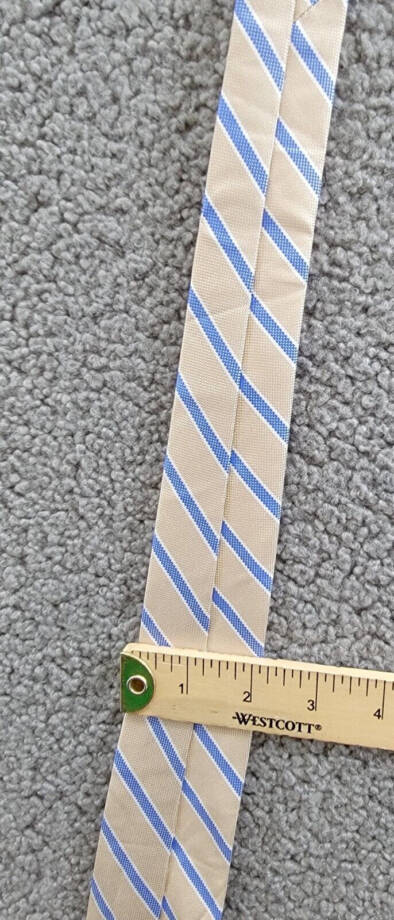 Tommy Hilfiger Striped Tie Men's One Size Brown Multi Classic Design Pointed