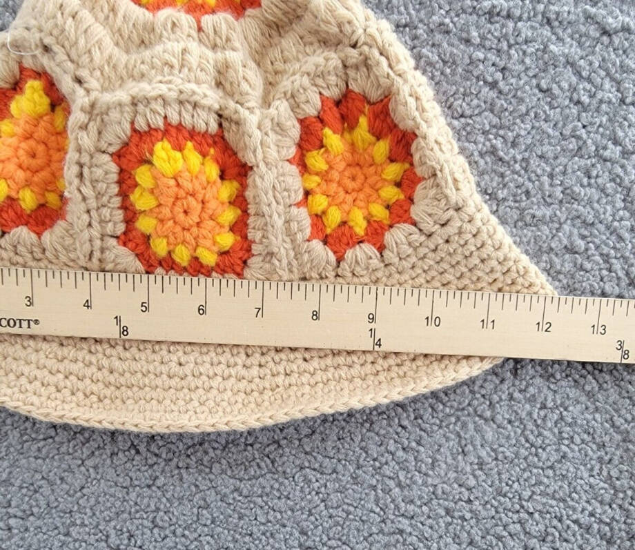 Lulla Collection Crochet Bucket Hat Women's OS Orange Multi