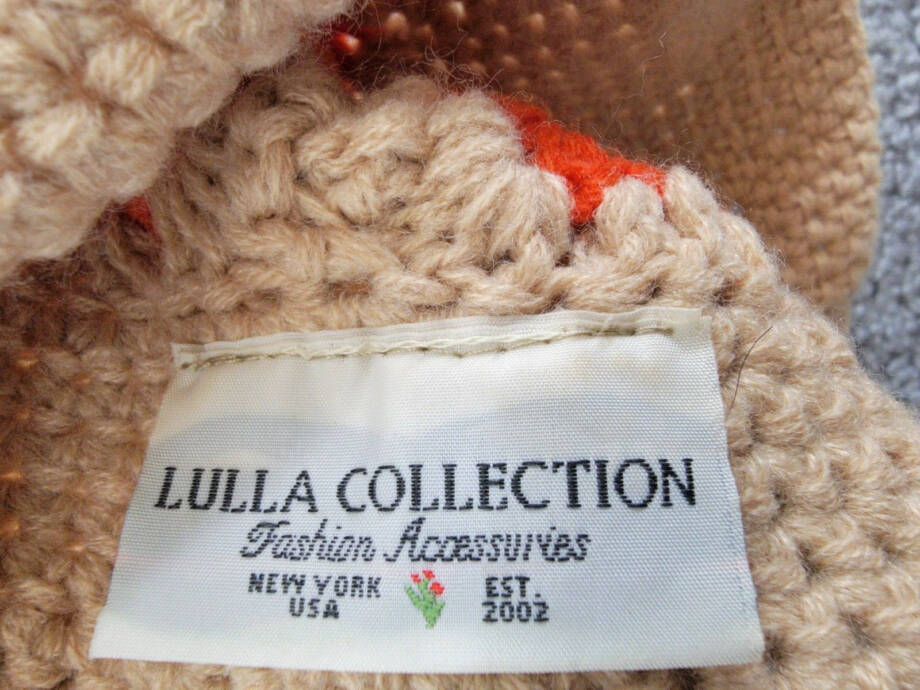 Lulla Collection Crochet Bucket Hat Women's OS Orange Multi