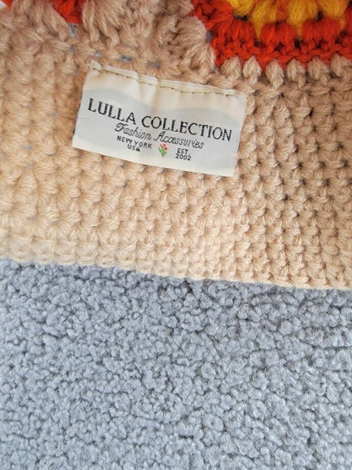 Lulla Collection Crochet Bucket Hat Women's OS Orange Multi