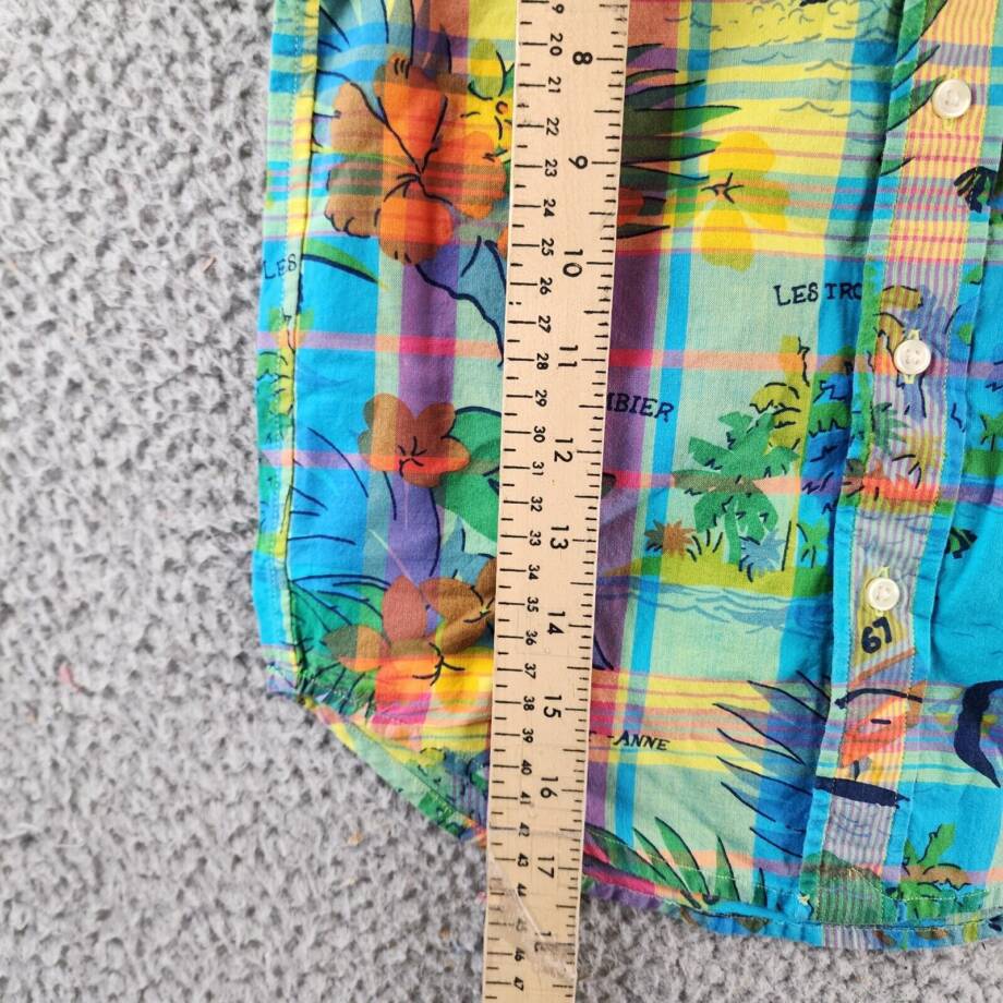 Polo Ralph Lauren Tropical Madras Plaid Short-Sleeve Shirt Boys 4 Multicolor