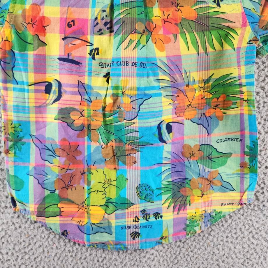 Polo Ralph Lauren Tropical Madras Plaid Short-Sleeve Shirt Boys 4 Multicolor