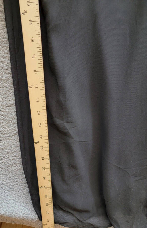 MSK Blouson Jumpsuit Women's XL Black Wide Leg Scoop Neckline Hook & Eye Closure