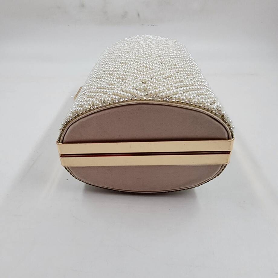 INC International Concepts Ranndi Sparkle Clutch Women's Pearl Detachable Strap