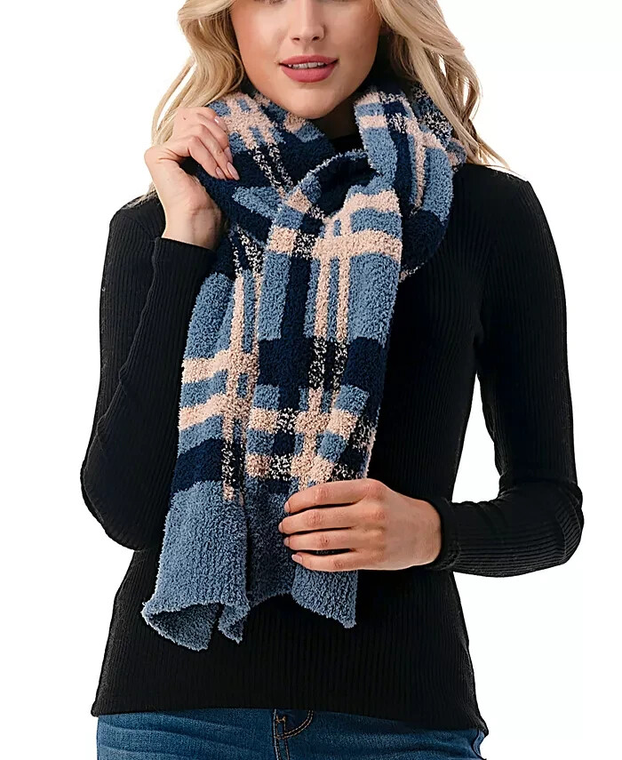 Marcus Adler Ultra Soft & Cozy Plaid Scarf Women's One Size Multicolor