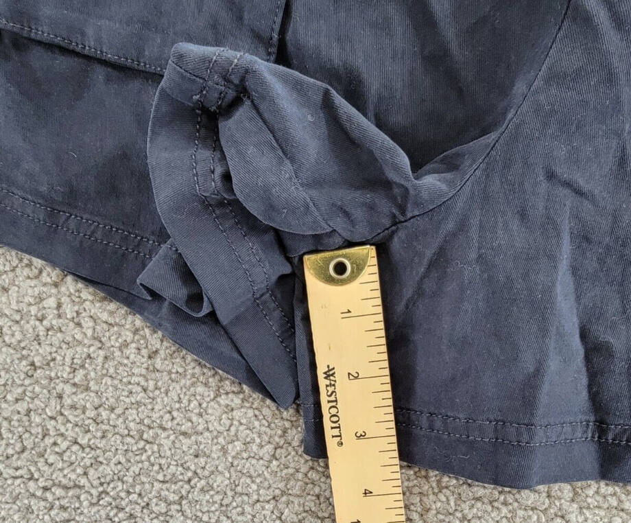 Splendid Margaret Trouser Shorts Women's S Navy Side Pockets Zip/Button Closure