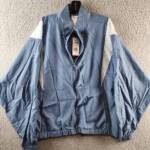 Reebok Plus Size Zip-Front Colorblocked Jacket Women's 2X/18-20W Blue Slate