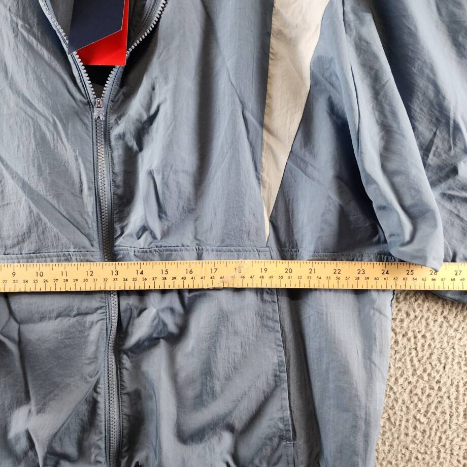 Reebok Plus Size Zip-Front Colorblocked Jacket Women's 2X/18-20W Blue Slate