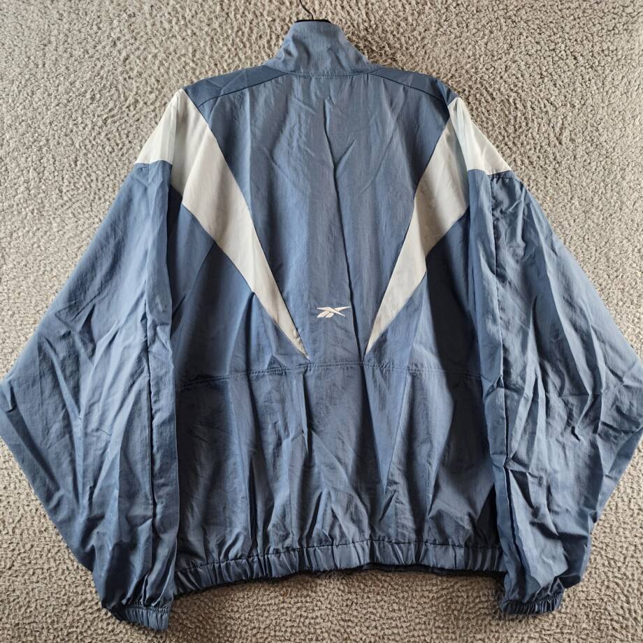 Reebok Plus Size Zip-Front Colorblocked Jacket Women's 2X/18-20W Blue Slate