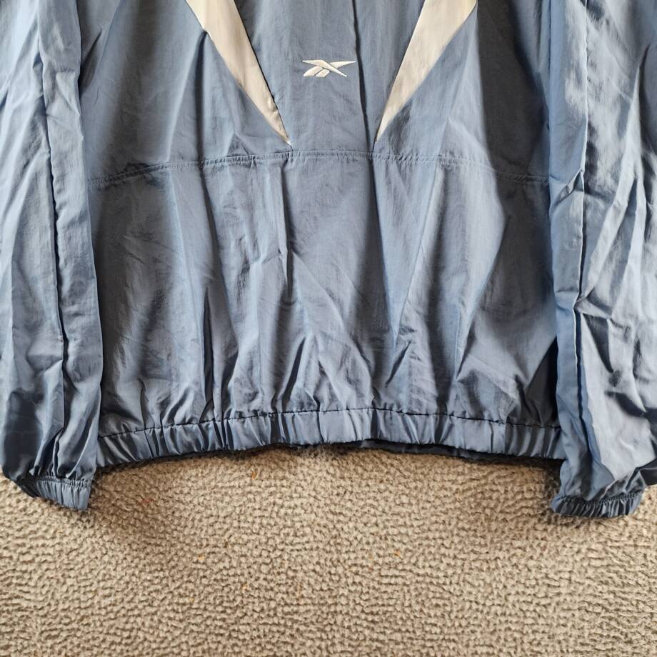 Reebok Plus Size Zip-Front Colorblocked Jacket Women's 2X/18-20W Blue Slate