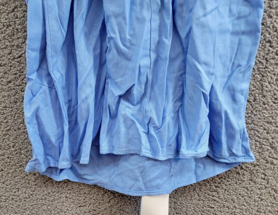 City Studio Linen Blend Belted Fit & Flare Dress Juniors XXS Cornflower Pullover