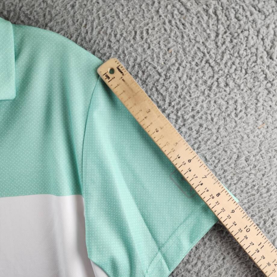 PGA TOUR Airflux Colorblock Short-Sleeve Golf Polo Shirt Men's S Cockatoo