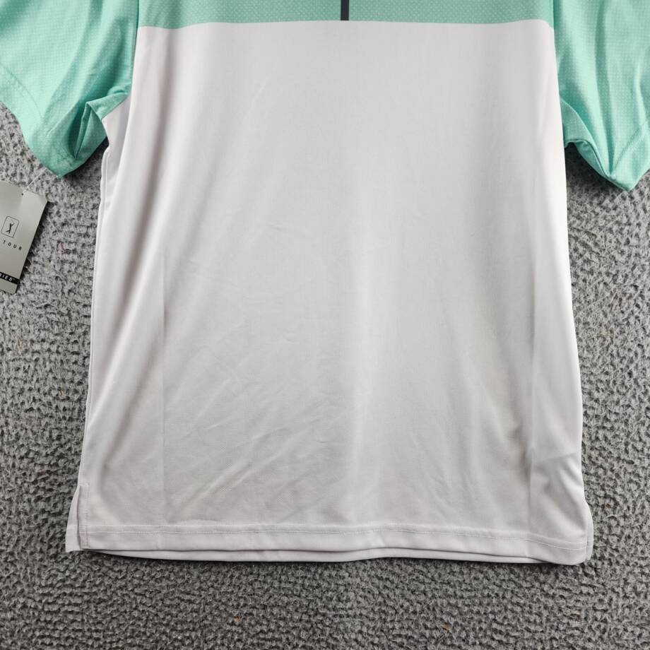 PGA TOUR Airflux Colorblock Short-Sleeve Golf Polo Shirt Men's S Cockatoo