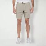 Pga Tour Striped 8" Golf Shorts Men's 42 Chinchilla Zip Fly With Button Closure